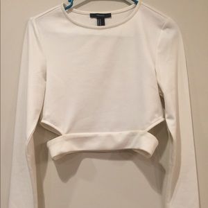 White crop top - Forever 21